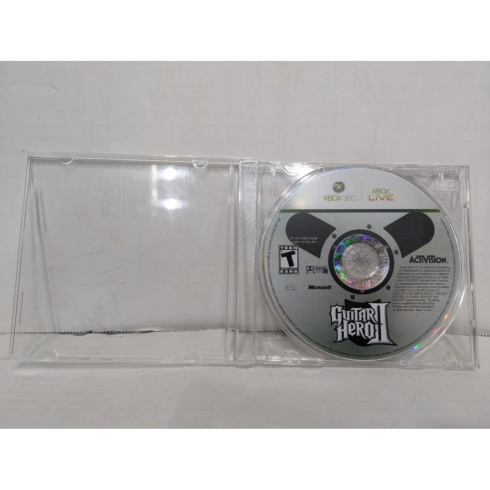 Guitar Hero II 2 Microsoft Xbox 360 Video Game Disc Only TESTED 2007 Rock Music